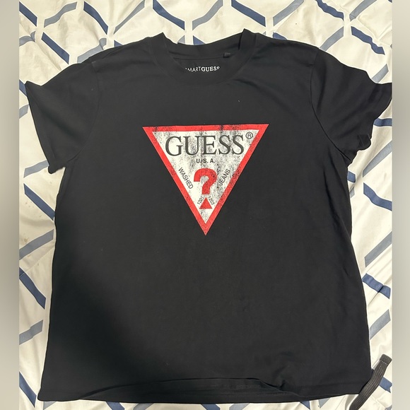 Women’s Guess Eco Triangle Logo Tee Size XL - Picture 4 of 11